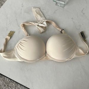 White VS Bombshell swim top